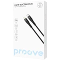 Cablu Type-C (8-pin), Proove Silicone Plus 27W (1m),Black Cablu Type-C (8-pin), Proove Silicone Plus 27W (1m),Black