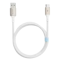 Cablu USB (Type-C), Proove Dense Metal 3A (1m), White