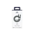 Cable de date Rivacase PS6105, USB Type-C/USB Type-C, 1,2m, Gri Cable de date Rivacase PS6105, USB Type-C/USB Type-C, 1,2m, Gri