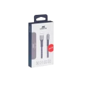 Cablu de încărcare și date Rivacase PS6102, USB Type-C/USB Type-A, 1,2m, Gri