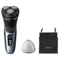 Aparat de ras electric Philips 3000 Series Albastru | Negru - Rotativa | Umed,Uscat | 60 min