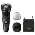 Aparat de ras electric Philips 3000 Series Negru - Rotativa | Umed,Uscat | 60 min