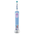 Periuță de dinți electrică Braun Oral-B Vitality PRO Kids Frozen Albastru deschis - Pentru copii | Rotativ | Extra-moale | Rotundă