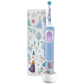 Periuță de dinți electrică Braun Oral-B Vitality PRO Kids Frozen Albastru deschis - Pentru copii | Rotativ | Extra-moale | Rotundă