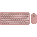 Клавиатура и мышь Logitech Pebble 2 Combo Мембрана Розовый - Беспроводное | Английский