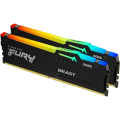 Memorie RAM Kingston FURY Beast RGB, DDR5 SDRAM, 6000 MHz, 64GB, KF560C30BBEAK2-64