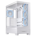 Carcasă PC ASUS A31 PLUS TG ARGB Midi-Tower Alb - Oțel