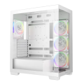 Carcasă PC Deepcool CG580 4F V2 Midi-Tower Alb - Fără PSU | ABS Plastic,Oțel,Sticlă călită | ARGB