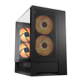 Carcasă PC Cougar OmnyX Midi-Tower Negru - Fără PSU | Oțel, plastic ABS, Sticlă călită