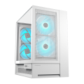 Carcasă PC Cougar OmnyX Midi-Tower Alb - Fără PSU | Oțel, plastic ABS, Sticlă călită