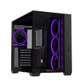 Carcasă PC ASUS A32 Plus Midi-Tower Negru - Fără PSU | Oțel, plastic ABS, Sticlă călită | ARGB