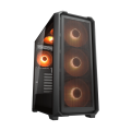 Carcasă PC Cougar MX600 Air PRO Midi-Tower Negru - Fără PSU | Oțel, plastic ABS, Sticlă călită | ARGB