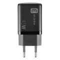 Зарядное устройство Cellularline Wall Charger GAN, 2 Ports, 45W, 45Вт, Чёрный