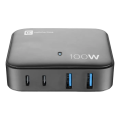 Încărcător Cellularline Wall Charger GAN, 4 Ports, 100W, 100W, Negru