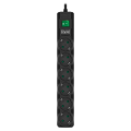 Сетевой фильтр SVEN SF-06E-16 Черный - 1.8 м | 3680 Вт | 6