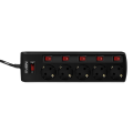 Prelungitor electric SVEN SF-05PL Negru - 3 m | 2300 W | 5