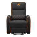 Игровое кресло Cougar FIDOM, Имитация льна, Черный | Оранжевый
