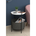 Masuta de cafea cu spatiu de depozitare Nex Home, Alb