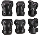 Комплект защиты Rollerblade 069P0100100 Rollerblade SKATE GEAR 3 PACK NERO S – наколенники, налокотники, защита запястий, вентиляция, анатомия