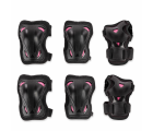 Женский комплект защиты Rollerblade 069P0500219 Rollerblade SKATE GEAR W 3 PACK NERO/LAMPONE S – наколенники, налокотники, защита запястий