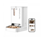 Petkit YumShare Dual-hopper Smart Pet Feeder with camera, Wi-Fi and Bluetooth connection, 304 stainless steel, Capacity: 5L(2.5kg), Personlized Meal Call/Voice Call, Normal dry food, freeze dried food, App control, Emergency Power Supply 60 days, Size 362