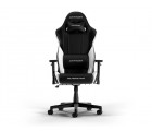 Gaming/Office Chair DXRacer GLADIATOR-L-N23-LTC-NW-X1, Black/White, Gaslift class 4, Premium PVC leather, max weight up to 150kg / height 180-200cm, Full tilt, Recline 90°-135°, 3D Armrests, Headrest and lumbar cushions, 6 cm PU Caster, W-22,15 kg