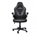 Trust Gaming Chair GXT 703 RIYE - Black, PU leather and breathable fabric, adjustable gaming chair with a strong frame, flip-up armrests, Class 4 gas lift, up to 140kg