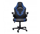 Trust Gaming Chair GXT 703B RIYE - Black/Blue, PU leather and breathable fabric, adjustable gaming chair with a strong frame, flip-up armrests, Class 4 gas lift, up to 140kg