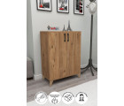 Многофункциональный шкаф с 2 дверцами и 4 отделениями Ceren Nex Home 72 х 32 х 88 см, Дуб