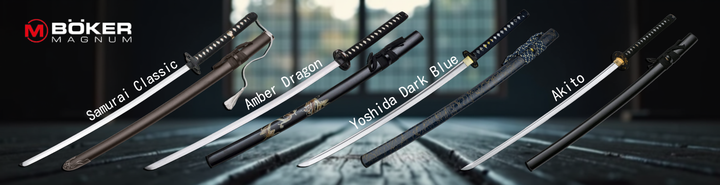 Boker Magnum катана samurai akito yoshida amber dragon clasic