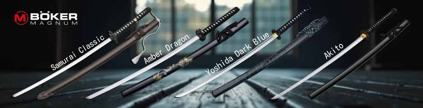 Boker Magnum катана samurai akito yoshida amber dragon clasic