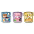 Set 3 caserole, multicolore, 3 x 300 ml Set 3 caserole, multicolore, 3 x 300 ml