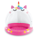 INTEX Piscină gonflabilă pentru copii cu baldachin „Unicorn” 102х102 cm, 45 L, 1-3 ani INTEX Piscină gonflabilă pentru copii cu baldachin „Unicorn” 102х102 cm, 45 L, 1-3 ani