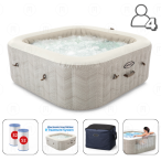 INTEX Jacuzzi SPA gonflabil “Chevron Deluxe Square Bubble” 173×71,795L, 4 persoane INTEX Jacuzzi SPA gonflabil “Chevron Deluxe Square Bubble” 173×71,795L, 4 persoane