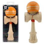 «Kendama Flippy X Original Rainbow», профессиональная, металлический подшипник, веревка 62/65 см, сверхлипкая, большие чашки, King Size 7 х 6 х 18 см, оранжево-коричневая