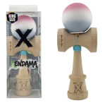 «Kendama Super Sticky X Original», rulment metalic, ața 62/65 cm, King size 7.5 x 6 x 18 cm, gradient roz-alb-gri