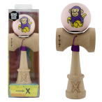 «Kendama Super Sticky X Original», rulment metalic, ața 62/65 cm, King size 7.5 x 6 x 18 cm, „Maimuță”, roz «Kendama Super Sticky X Original», rulment metalic, ața 62/65 cm, King size 7.5 x 6 x 18 cm, „Maimuță”, roz