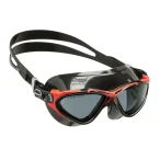 Ochelari de înot Cressi-Sub Planet Sil (Culoare: black/red/smoked lens)