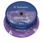 Verbatim DataLifePlus DVD+R AZO 4.7GB 16X MATT SILVER SURFAC - Spindle 25pcs. Verbatim DataLifePlus DVD+R AZO 4.7GB 16X MATT SILVER SURFAC - Spindle 25pcs.