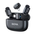 Microfon portabil pentru înregistrare vocală Boya mini 2-01, Fără fir, Negru