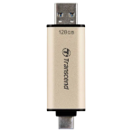 USB Flash накопитель Transcend JetFlash 930C 128 ГБГБ Gold - 420 МБ/с | 400 МБ/с