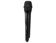 SVEN MK-710, wireless microphone for karaoke, radio / 6.3 mm plug, up to 20 m distance, LED, black