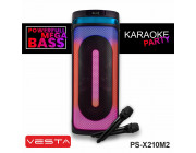 Портативная аудио система - Vesta PS-X210M2 // 220Вт,KARAOKE DUO,Powerful Mega Bass