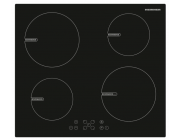 Встраиваемая индукционная панель Heinner HBHI-V591BTC Кол-во конфорок: 4**Размер ниши (ВхШхГ),см: 5.6x59x52**Управление: Сенсорное**Цвет:  - Черный