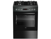 Плита (газовая) Beko FSM65330DAS 85**Газконтроль**Глубина, см: 60**Тип духовки: Электрическая****Ширина, см: 60**Электроподжиг комфорок - Черный