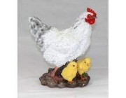 Элемент украшения курицы, белый H 33 см, L 29 см.
