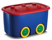 Контейнер для игрушек KIS 46l, 58X39XH32cm, колеса, красн-с