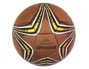 Мяч футбольный кожаный 