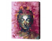 Картина по номерам (без упаковки)  Будда в розовых оттенках