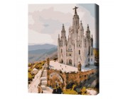 Картина по номерам (без упаковки)  Храм Святого Сердца. Барселона